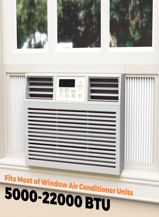 GCGOODS Window AC Side Panels with Double Layer, Insulation Window Air Conditioner Side Panel Kit, Ajustable Fits Up to 17 inch H x 10 inch W, 2 Pack - Image 4